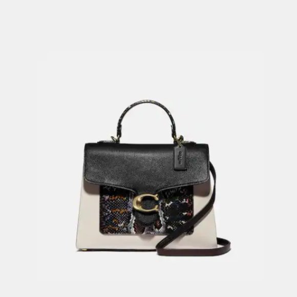 ❤️SOLD❤️ Coach Tabby Top Handle In Colorblock Snakeskin - Picture 10 of 13
